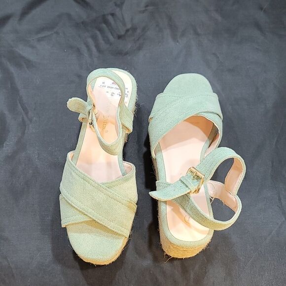 BRAND NEW NATURE BREEZE ESPADRILLE OPEN TOE WEDGE SANDAL - Picture 5 of 15